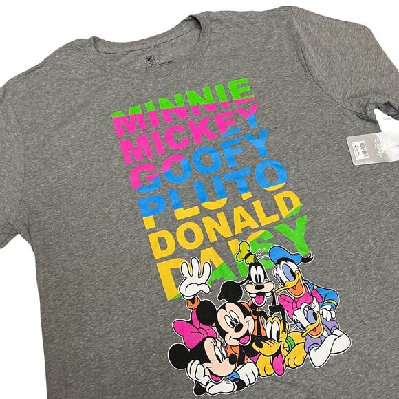 Disney Other - Disney Parks T Shirt XL Mickey Friends Ears Colorful World Logo Family Daisy
